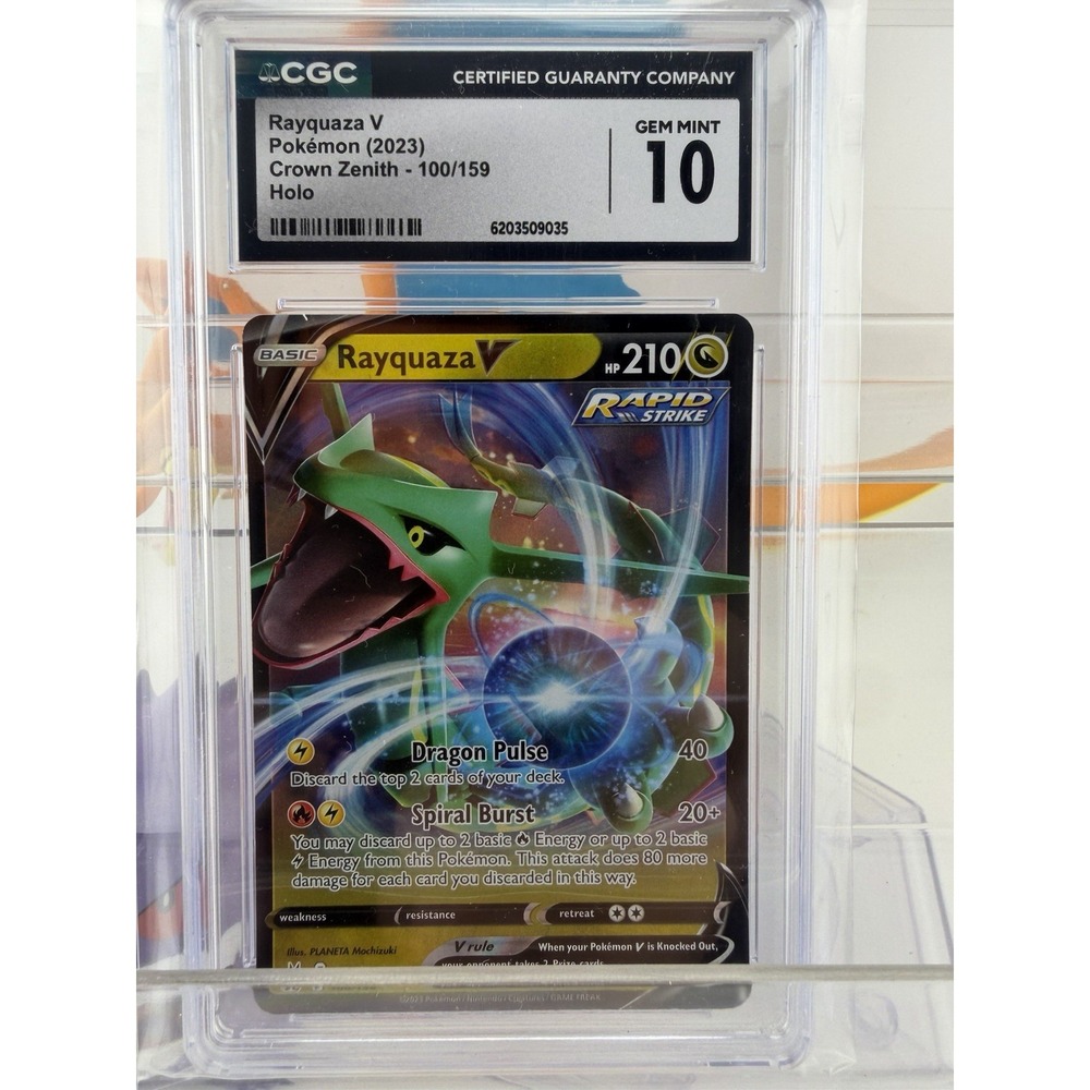 Rayquaza V Pokémon (2023) Crown Zenith - 100/159 Holo
